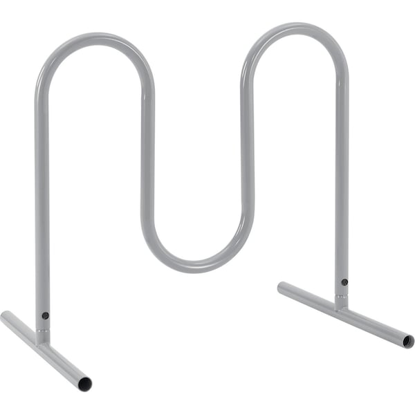 Global Industrial Wave Bike Rack, 5-Bike Capacity, Free Standing, Gray 670343FGY - main